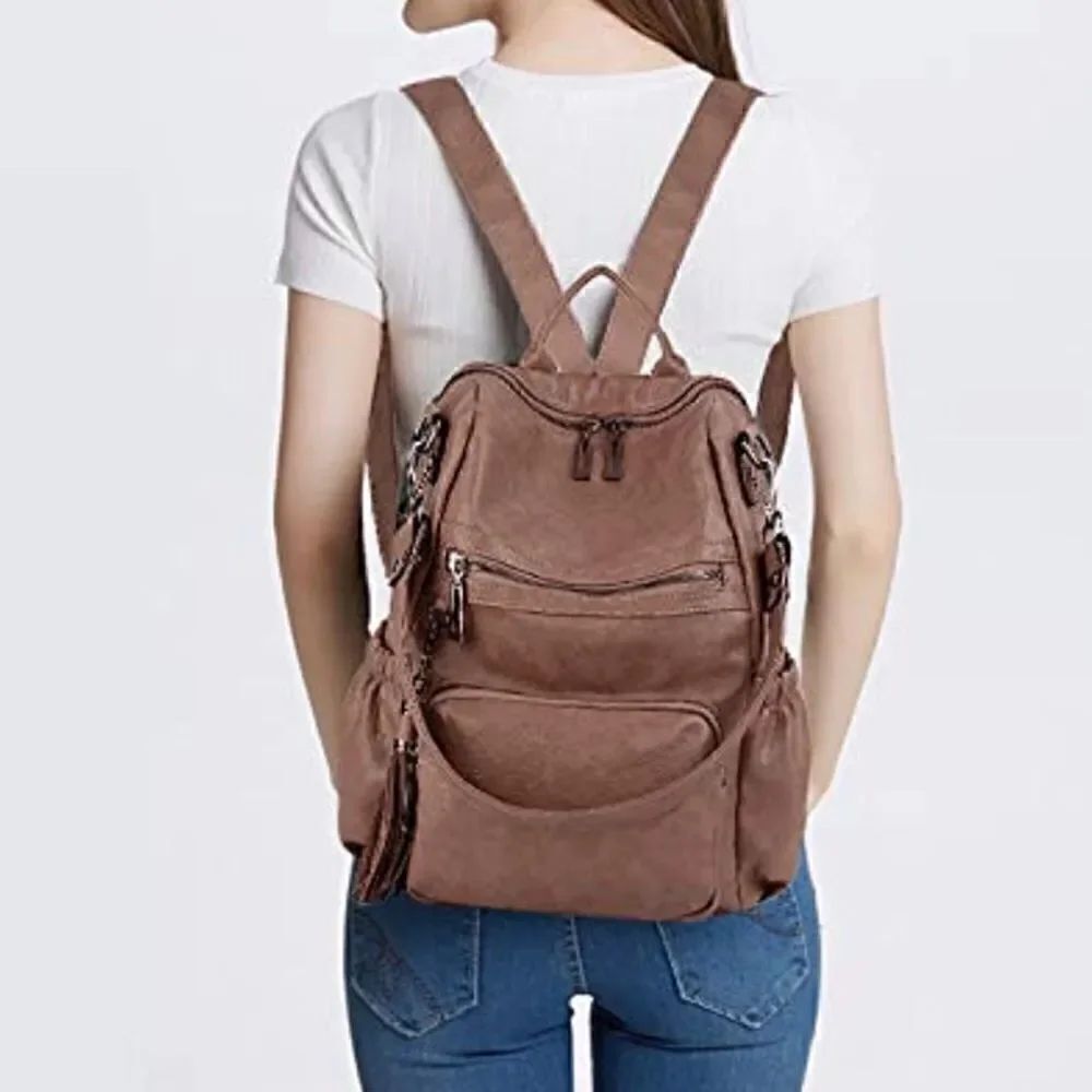 Brown Leather Backpack - Picture 6 of 6